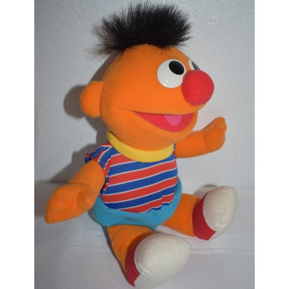 1996 TYCO Sesame Street Tickle‎ Me ERNIE Plush Laughs Shakes Talks Toy Vintage